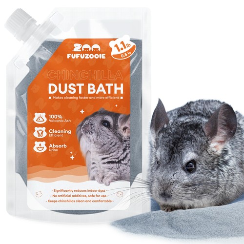 Fufuzooie chinchilla dust bath - chinchilla,