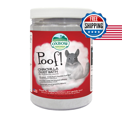 Oxbow poof chinchilla - poof, dust