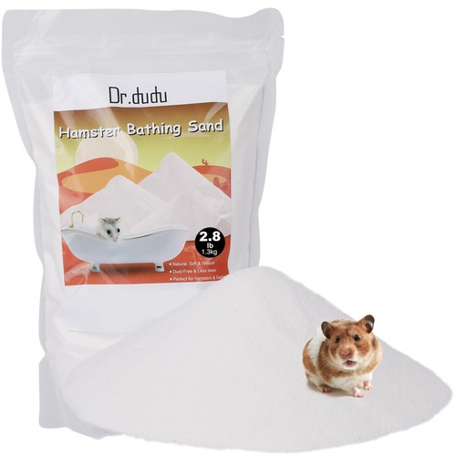 8lb white hamster sand - white,