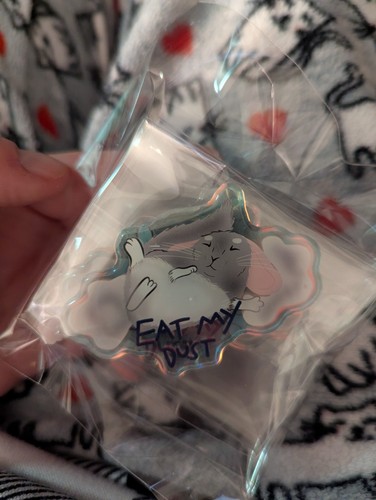Chinchilla acrylic magnet - chinchilla,